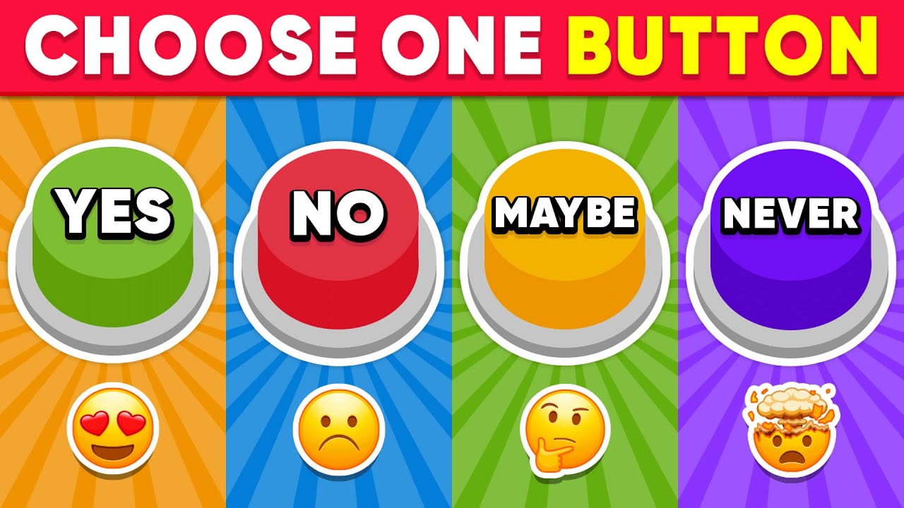 Choose One Button YES or NO or MAYBE or NEVER Edition  Quiz Shiba