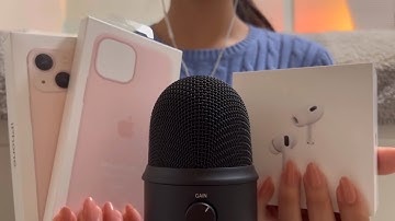 ASMR Fast Tapping and Scratching Apple Boxes 🍎🤍