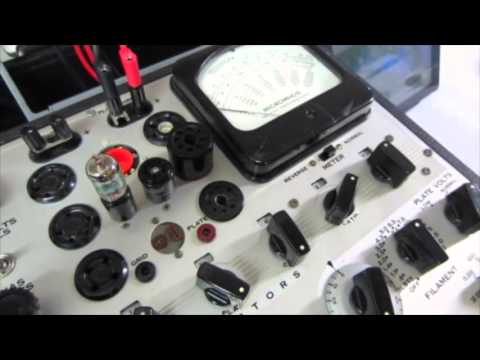 GE JAN 5654W / 6AK5/ 6J1 Vacuum Tubes: Testing and Matching with a Hickok 539B Tube Tester
