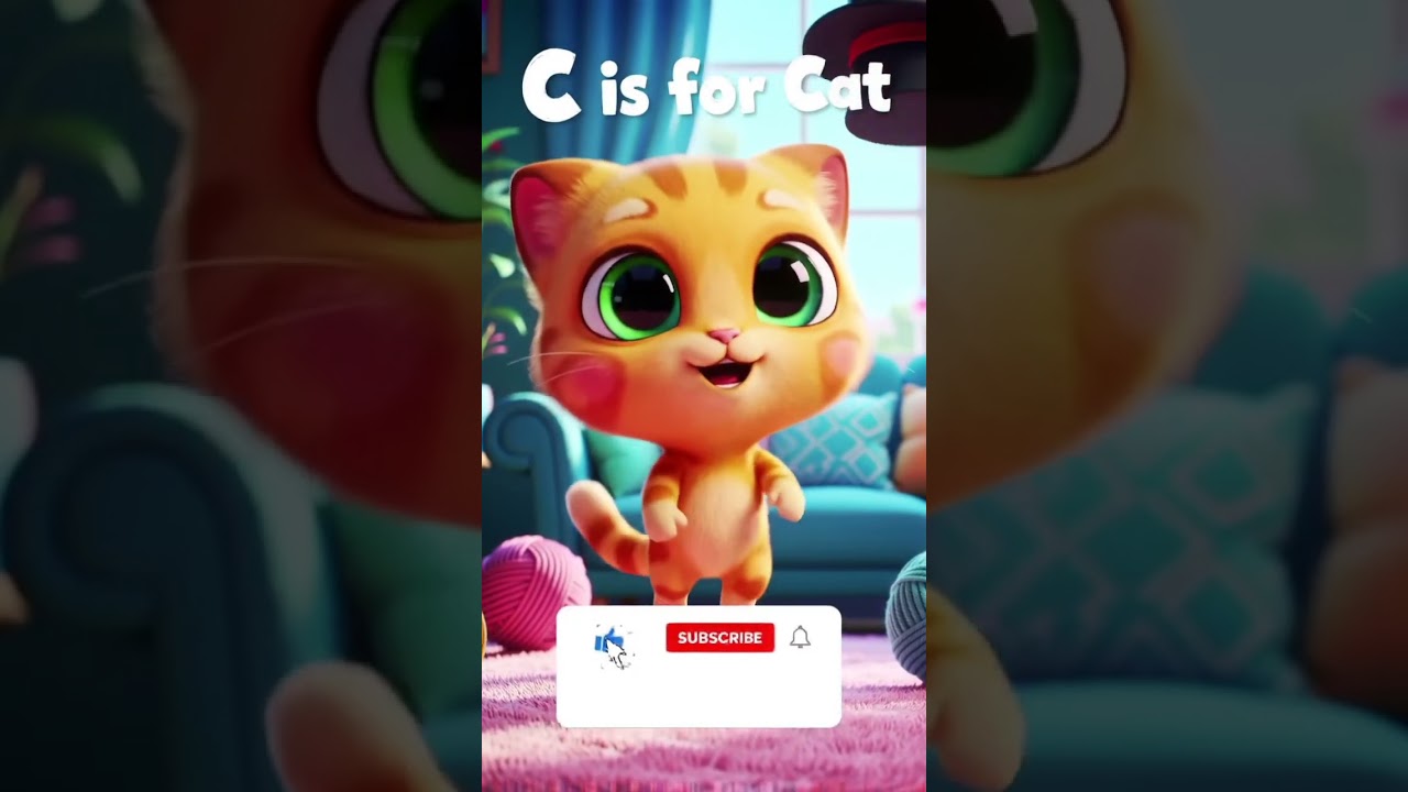 C is for Cat 🐱 | Fun Alphabet Learning for Kids | Cute Animated ABC Song