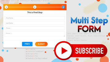 Multistep Form Using HTML CSS JS Step by Step | Bangla