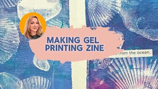 Make 15 minutes gel printing zine