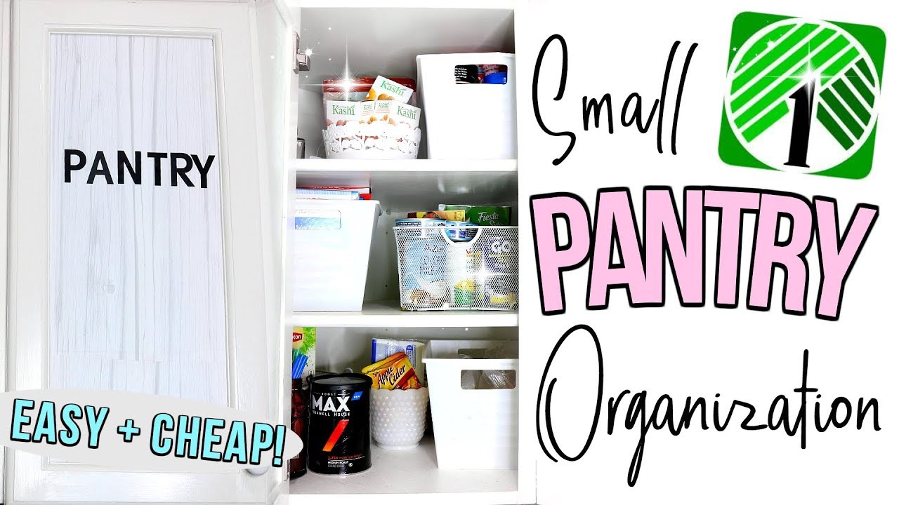 ORGANIZE WITH ME 2018: TINY DOLLAR TREE PANTRY!! Sensational Finds