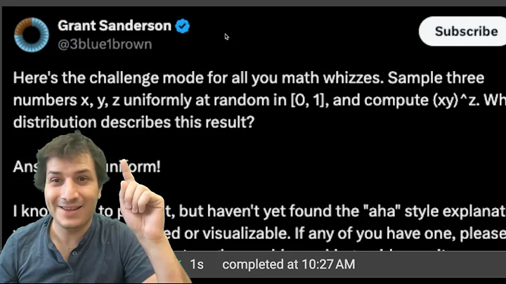 3Blue1Brown's Probability Challenge Solved!