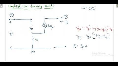 EC-I  4.8 High frequency Analysis of MOSFET