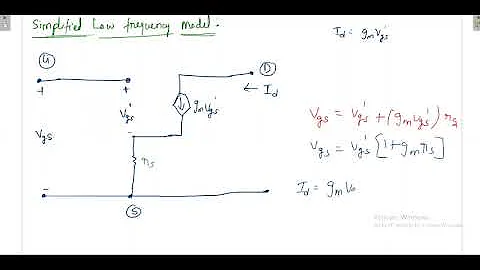 EC-I  4.8 High frequency Analysis of MOSFET