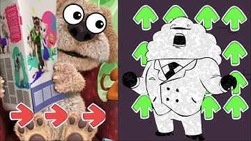 BEN React to FNF Characters part 7   VS Cloudman FNF BEN MEME Playground test