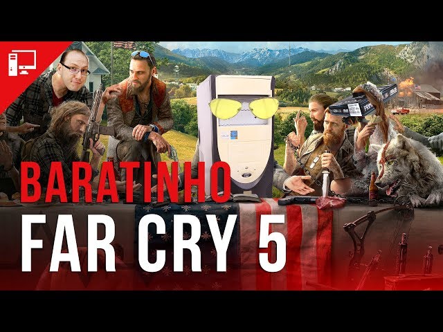 Rodamos Far Cry 5 nos PCs Baratinho, da Crise e o Ideal e mostramos que tá  moleza!