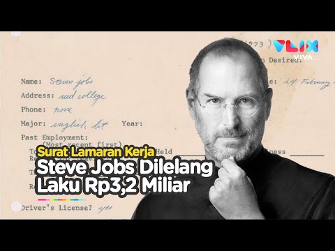 WOW! Surat Lamaran Kerja Steve Jobs Terjual Rp3,2 Miliar