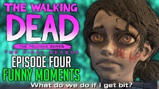 FUNNY MOMENTS of The Walking Dead: The Final Season Episode 4 "Take Us Back"