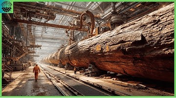 Inside the Largest Wood Sawmill Factory – This Is How America’s Finest Wood Is Made