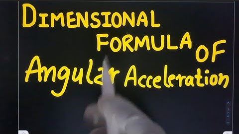 Trick to Find Dimensional Formula of AngularAcceleration #class11 #physics #dimensions 😊