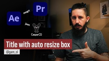 Lower Third Workflow: From After Effects to (mogrt) Premiere and (json) CasparCG