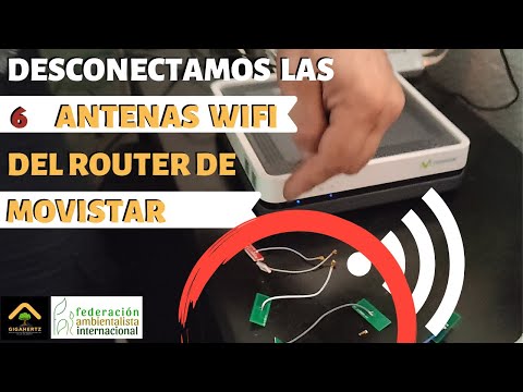 Desconectamos las 6 antenas wifi del router de Movistar