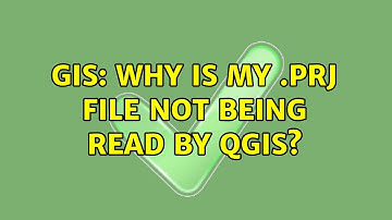 GIS: Why is my .prj file not being read by QGIS?