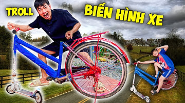 Thái Chuối Troll Phá Xe Đạp Của Trẻ Trâu Khóc Thét - Bài Học Nhớ Đời Mải Chơi