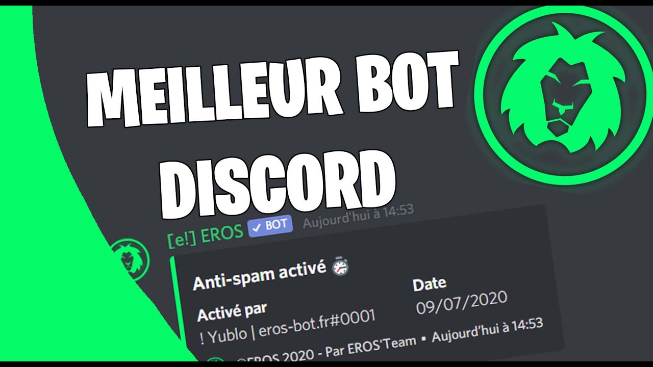LE MEILLEUR BOT DISCORD ! (mon bot discord) - YouTube.