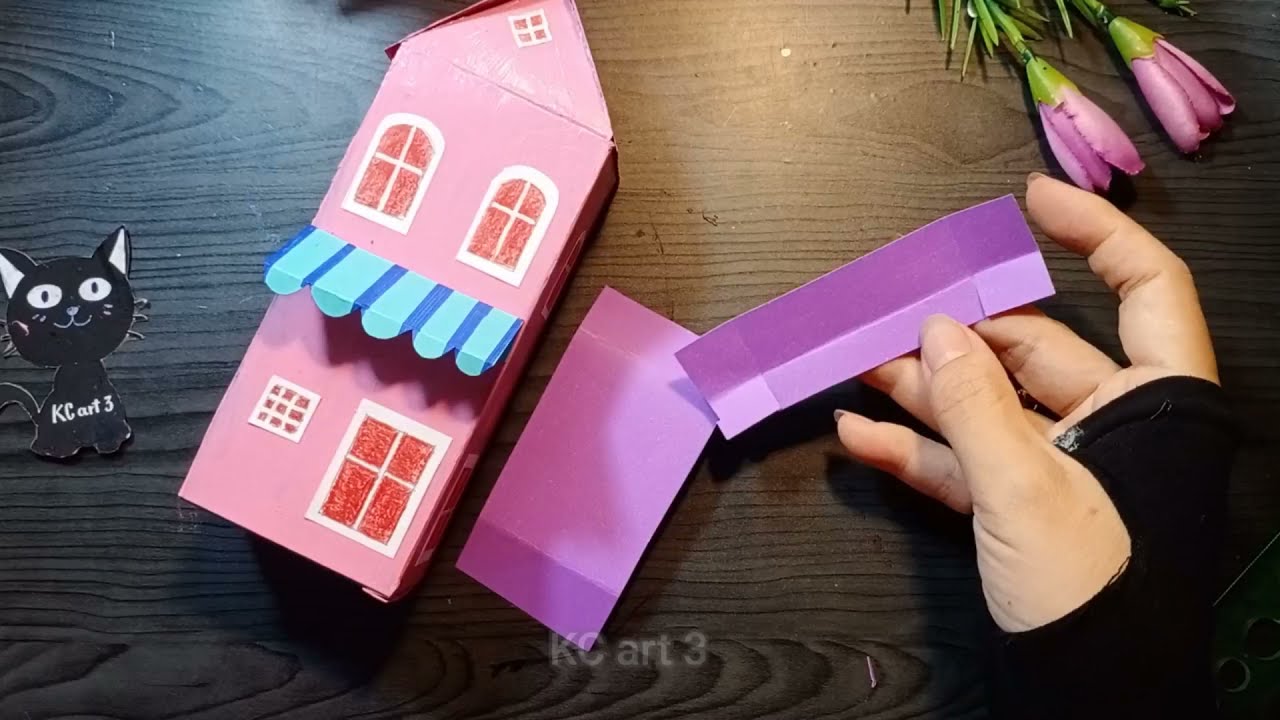 Cách làm MÔ HÌNH NGÔI NHÀ cao tầng 3D - từ vật liệu sẵn có: vỏ hộp ...