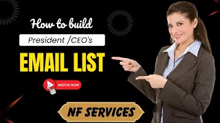 how to find ceo email address of any company |  how to build an email list