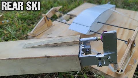 Modified Shrimp Outrigger Rear Ski Test - Micro Outrigger Run - Rc Outrigger Boat