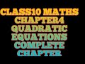 Chapter4//quadraticequations//complete chapter//cbse//ap class10 maths.