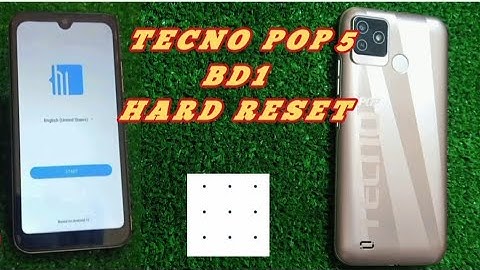 🤗Tecno POP 5 BD1 HARD RESET(FACTORY RESET)