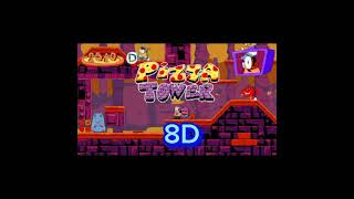 bye bye there pizza tower| audio 8D #music #pizzatower #8daudio #recommend #video