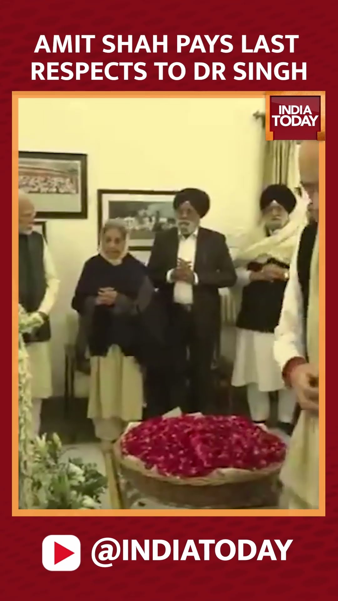 Manmohan Singh updates: Amit Shah pays last respects to former Prime Minister Manmohan Singh