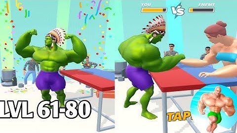 Muscle Rush  | Level 61-80 Gameplay Walkthrough Part 4 (Android, iOS)