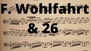 F. WOHLFAHRT,  book 2, Nr 26, foundation studies, viola, Tony Williams, violist.