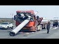Amazing Dangerous Idiots Trucks Driving Skill - Biggest Heavy Equipment Fails - Total idiots at work