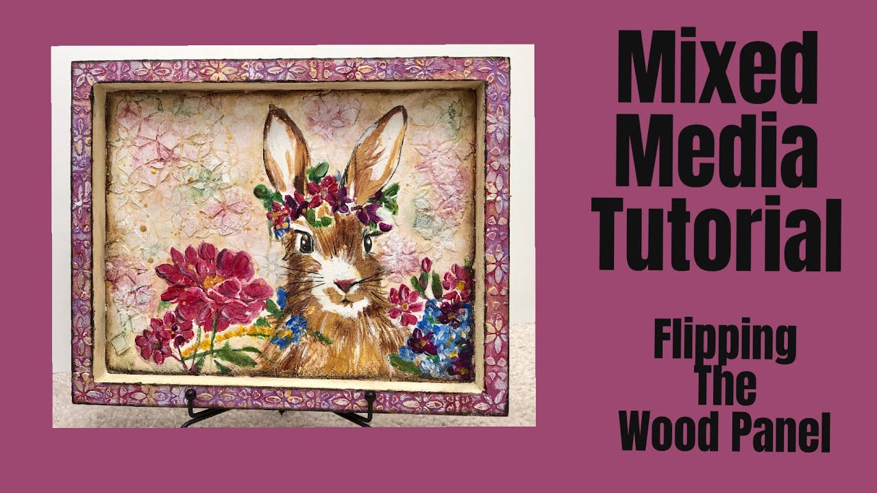 CREATE A FRAME USING A CRADLED WOOD PANEL , FLIP IT AND FRAME YOUR MIXED MEDIA PROJECT USE