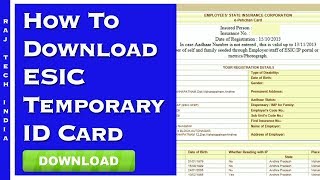 How To Download ESIC Temporary ID Card Online screenshot 5