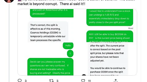 COSM STOCK ROBINHOOD REPLIED TO THERESA PERRIN