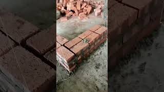 Joint Bricklaying Process Of Interior Brick Wall