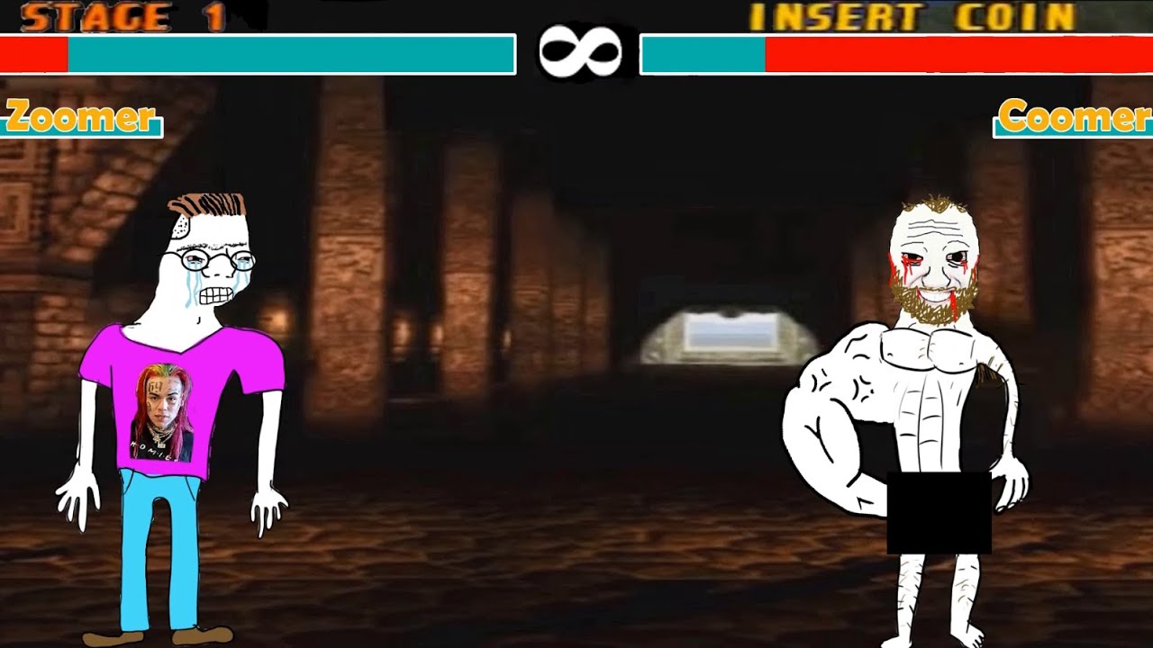 Meme fighter gameplay - Zoomer VS Coomer