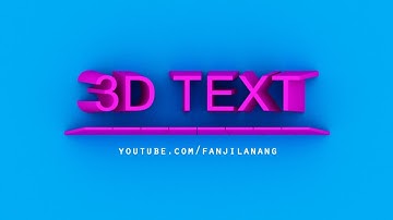 Simple 3D TEXT with NEW PHOTOSHOP CC 2018
