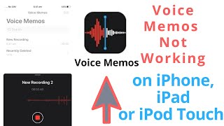 how to fix voice memos not working