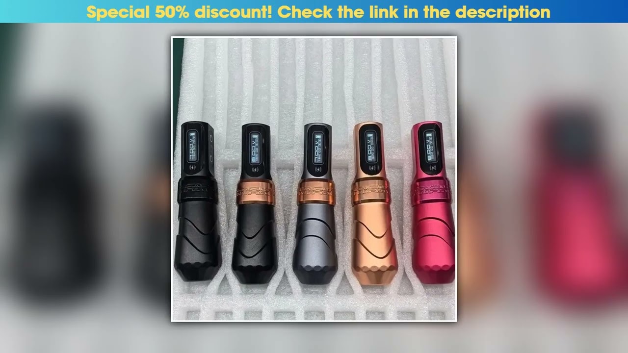 FLUK MAX Tattoo Machine Pen 2400mAh Battery 35mm40mm Stroke Coreless Motor Lithium Battery Pen