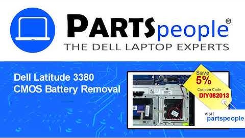 Dell Latitude 3380 (P12S001) CMOS Battery How-To Video Tutorial