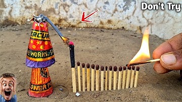 Double Anar Crackers 😱 Amazing Cracker experiment😜 Diwali cracker testing 2025 #crackers