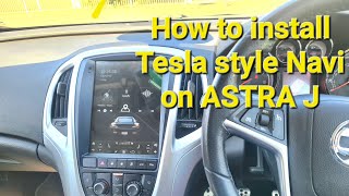 How to install Tesla style stereo with reverse camera and microphone on Vauxhall/Opel Astra J