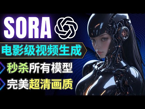 秒杀一切对手! OpenAI发布王炸级视频生成模型Sora: 电影级画质，1分钟持续时长，完美运动模拟