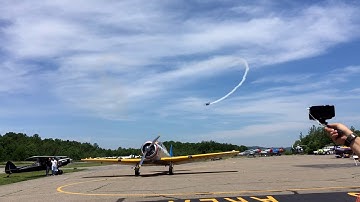 Air show pilot demonstrates the 