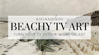 Soft Vintage Beach Art TV Screensaver | 4K Ultra HD Art Slideshow | 1 HOUR | No Sound screenshot 5