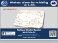 February 9-10 Winter Storm Web Briefing (2/8/13 10:30 AM Update)