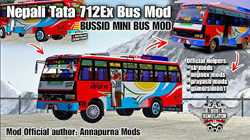Nepali Tata 712Ex Mini bus mod || Download link in description || @Annapurna_Mods_Official