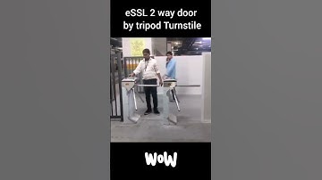 eSSL 2 Way Door by Tripod Turnstile TST #accesscontrol #homesecurity #securitysolutions #essl