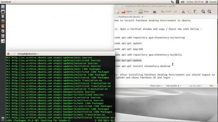 How to install Pantheon Desktop Environment on Ubuntu