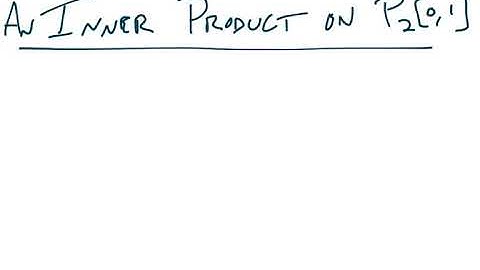 Math 380 - An Inner Product on Polynomials